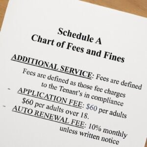 Landlord Fee & Fine Schedule + Lead Paint Disclosure Template | Utah Lease Addenda Bundle | Editable