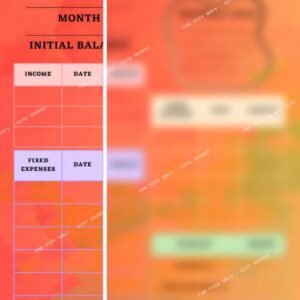 Monthly digital planner