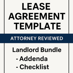 Residential Lease Agreement Bundle | Attorney-Reviewed & Landlord-Tested